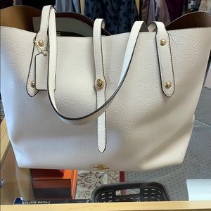 White coach purse, used for a day